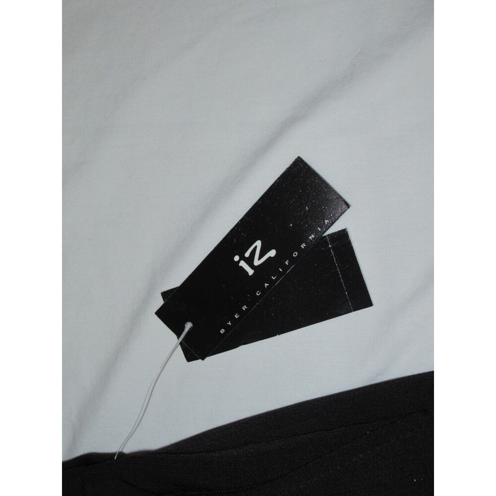 IZ BYER CALIFORNIA Show Stopper Dress Pants Stretch Sz 7 Metallic Pin Stripes - Picture 3 of 10